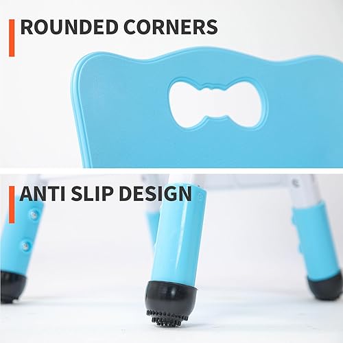 Miniatura 7 de UNICOO Silla para niños, silla de aula para niños adecuada para el aula familiar, preescolar, guardería, sala de juegos, silla infantil de altura