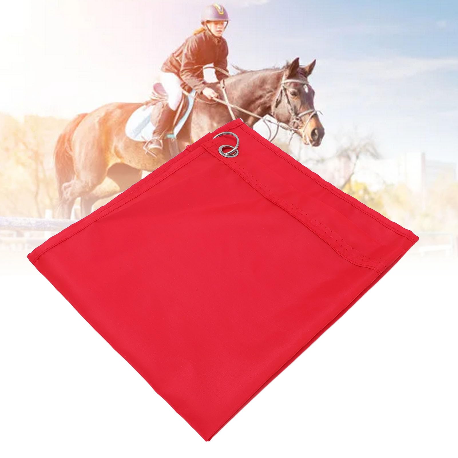 Drapeau d'entraînement équestre Portable en Nylon pour Chevaux, 2 Pièces
