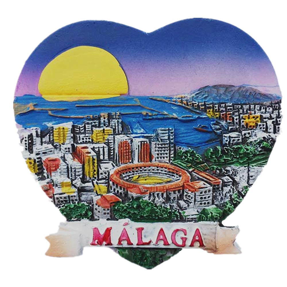 Wedare Magnete Frigo Malaga Spagna – 3D Pittore Picasso, Souvenir Turistico In Resina, Dimensioni 7x5.5 Cm