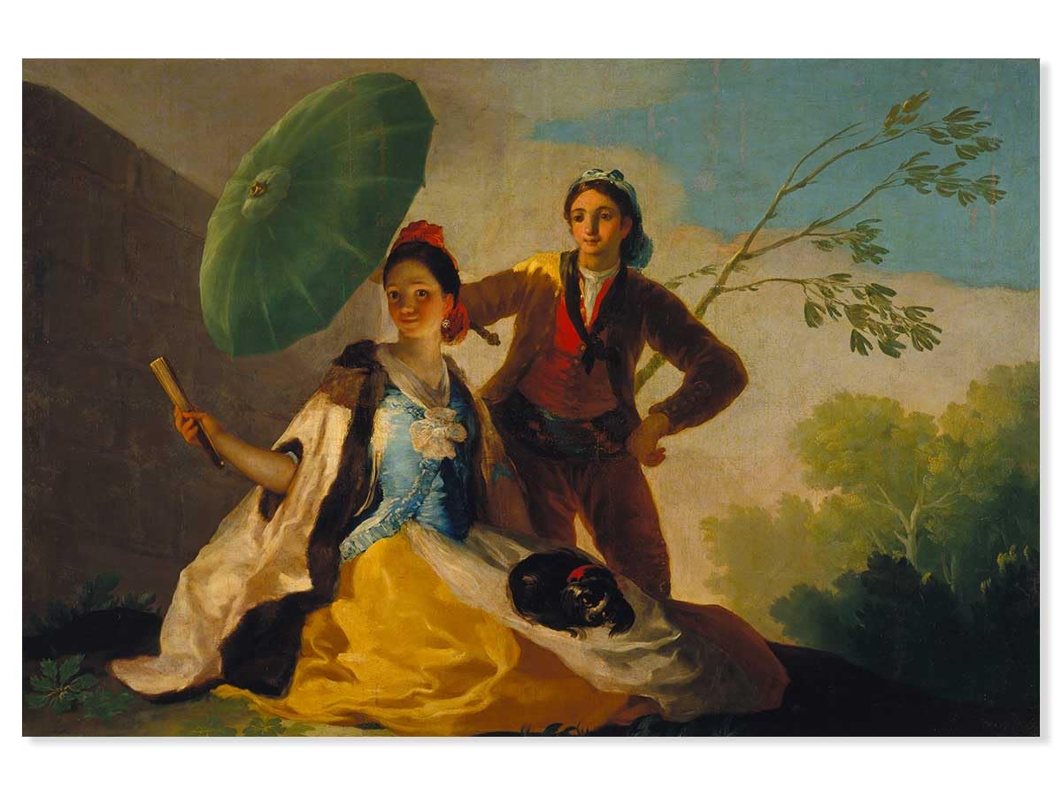 Tableau Le Parasol de Goya en Alu, une décoration murale haut de gamme fabriquée en France