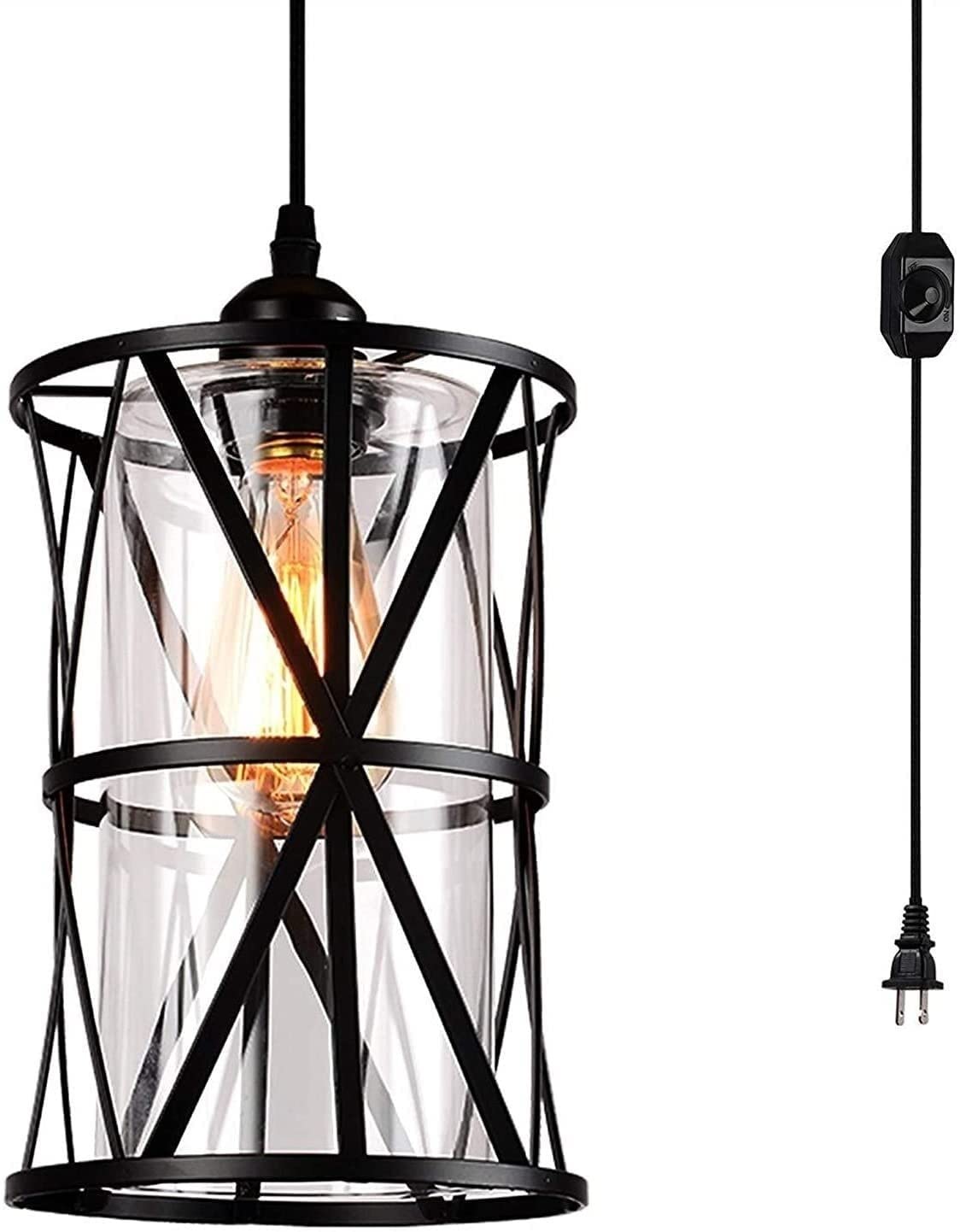 Buy Kotee Hanging Pendant Lighting Simple Indoor Chandelier Black Metal