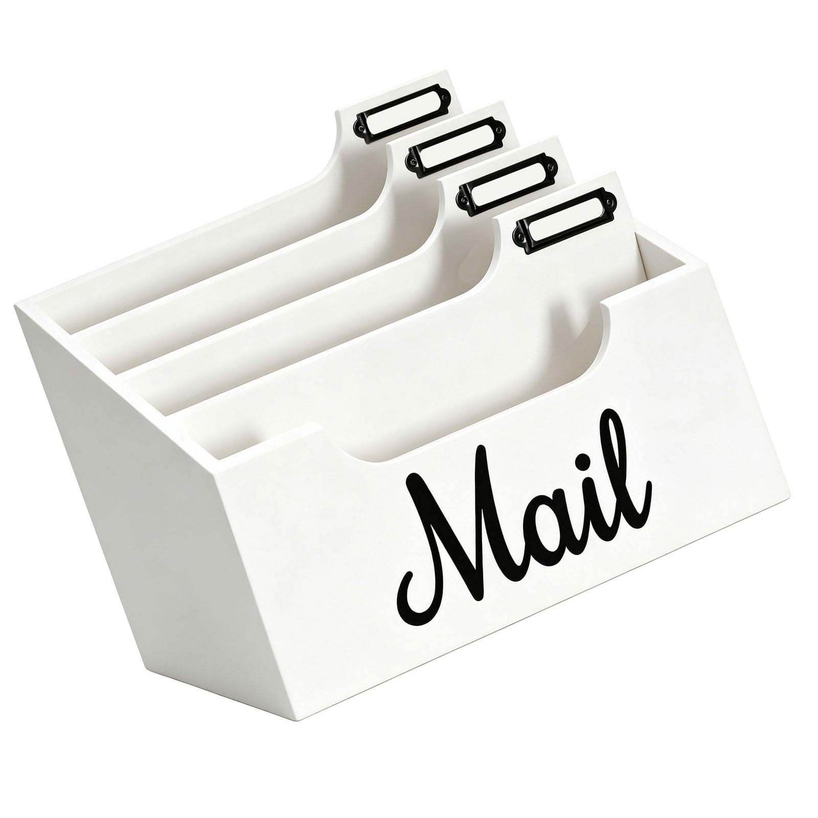 Brief und Dokumenten Organizer mit Holzfächern, Schreibtisch Aufbewahrungsdesign für Empfangstheke, Arbeitsbereich, Desktop Papiersortierer, Holz Post Organizer, Dokumentenablage