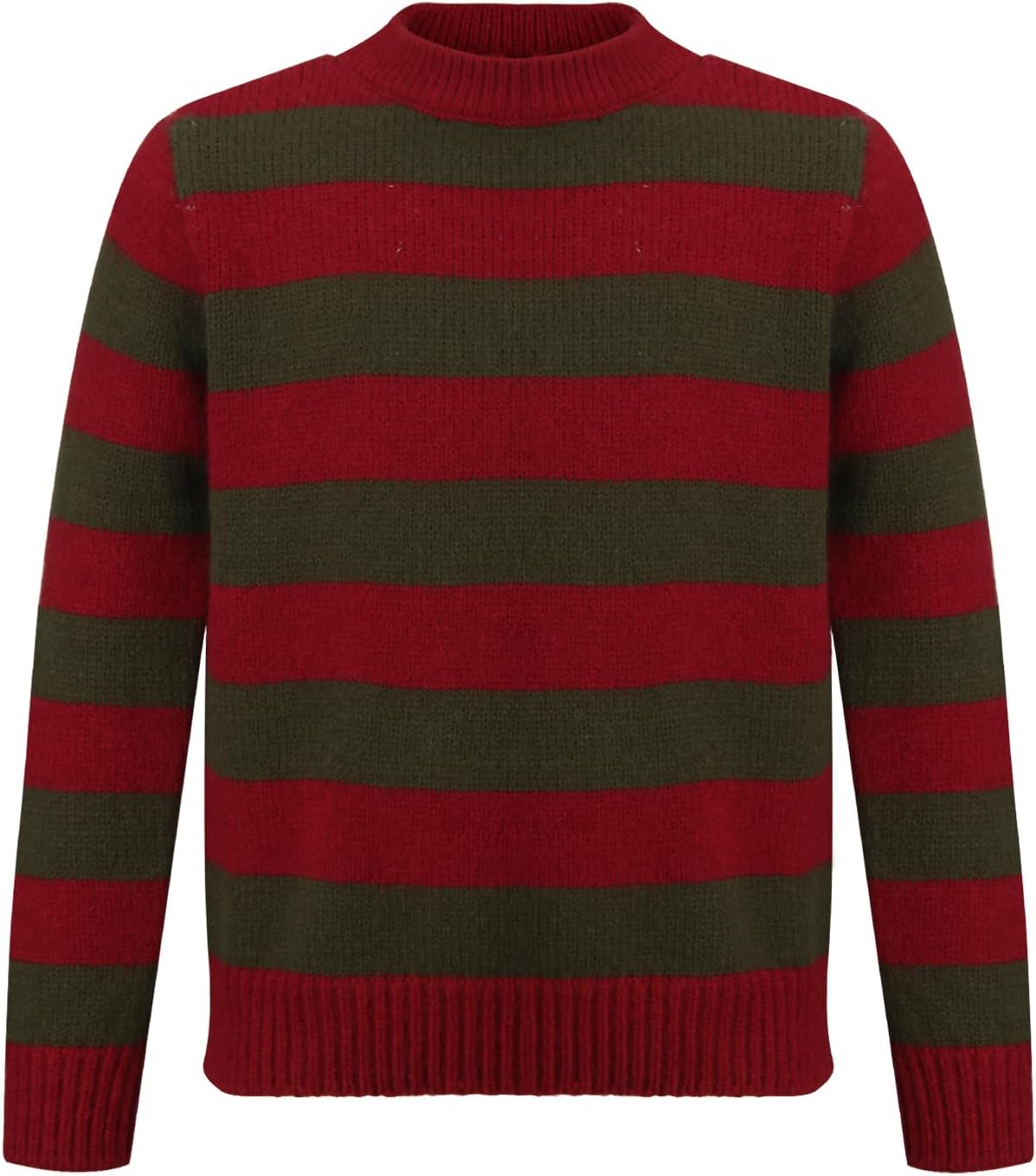 Kids Freddy Krueger Red Green Striped Sweater Knitted Jumper Nightmare on Elm Street Cosplay Costume Fancy Dress Halloween Carnival