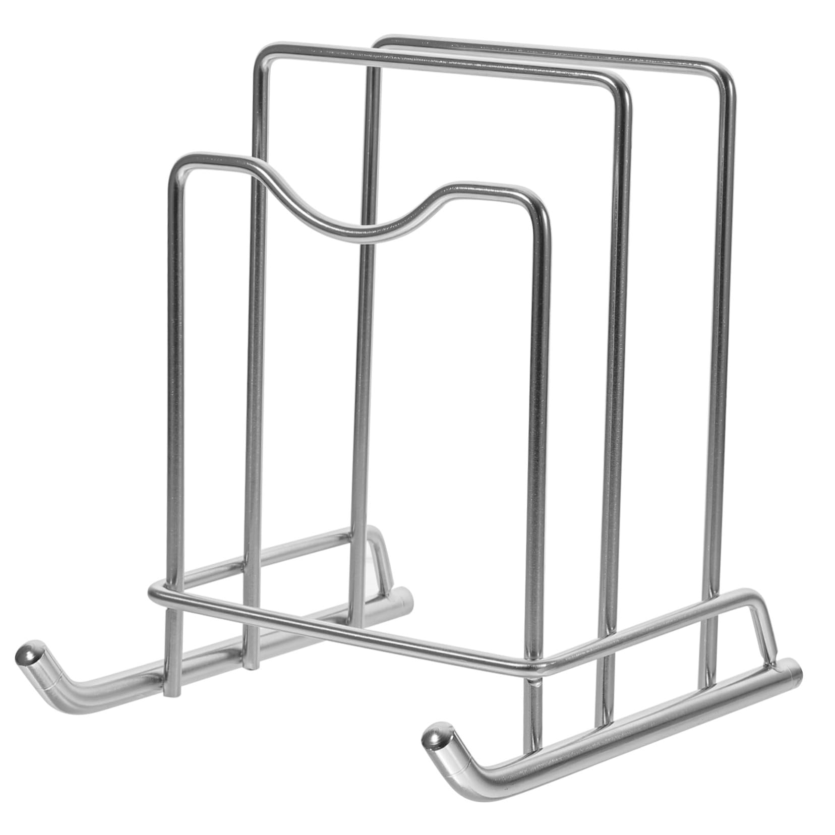 Support Égouttoir pour Couvercle de Casserole et Planche à Découper Organisateur Compact et Robuste pour Cuisine Rangement Pratique et Gain de Place