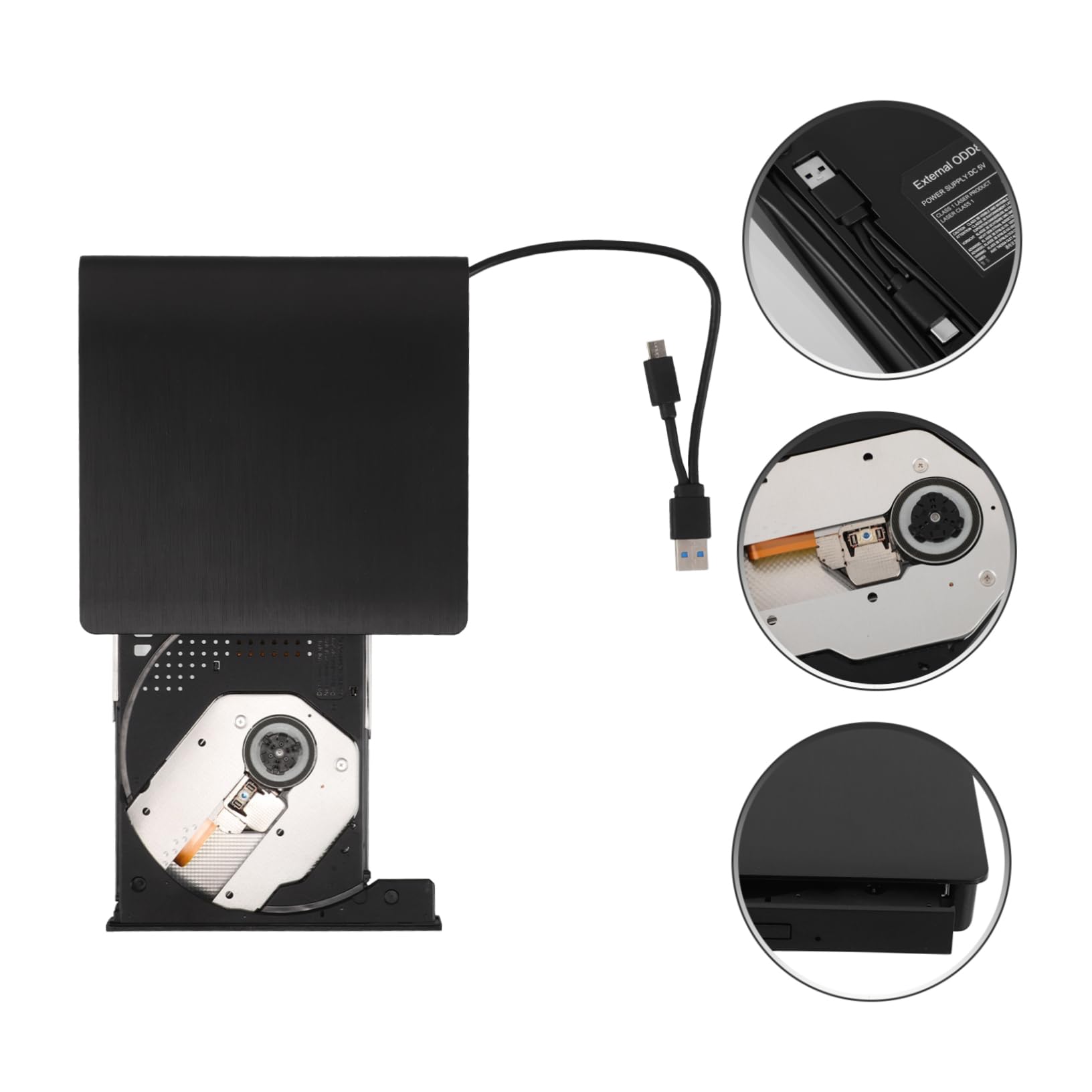 Uonlytech Unità Dvd Esterna Portatile USB Type-c per Computer e Tablet