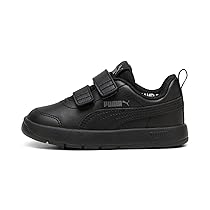 PUMA Courtflex V3 V Inf, Sneaker Unisex-Bimbi 0-24, Black Black-Cast Iron, 23 EU