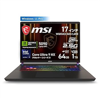 Amazon.co.jp: 【最新Core Ultra9 HX & RTX5090搭載・ウルトラ