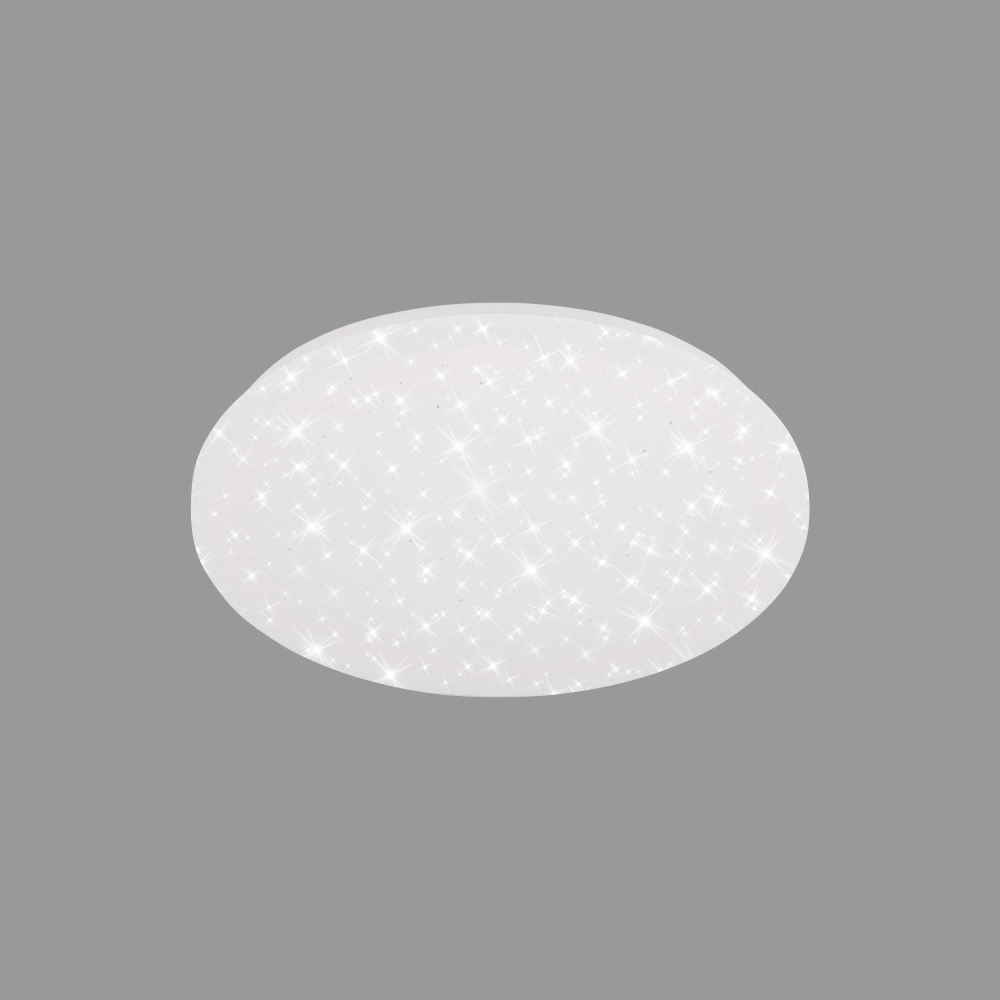 Briloner Leuchten - LED Ceiling Light, Ceiling Light Including Star Decoration, Children's Bedroom lamp 15 watts, 1,500 lumens, 4,000 Kelvin, White, Diameter 33 cm