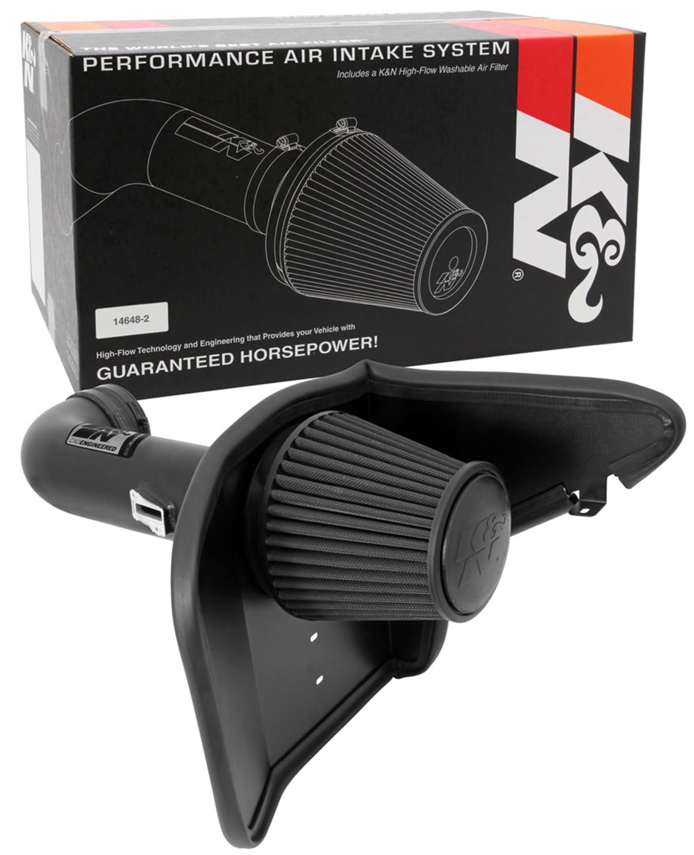 K&N Cold Air Intake Kit: High Performance, Increase Horsepower: Compatible with 2010-2015 Chevy Camaro SS, 6.2L V8, 71-4519