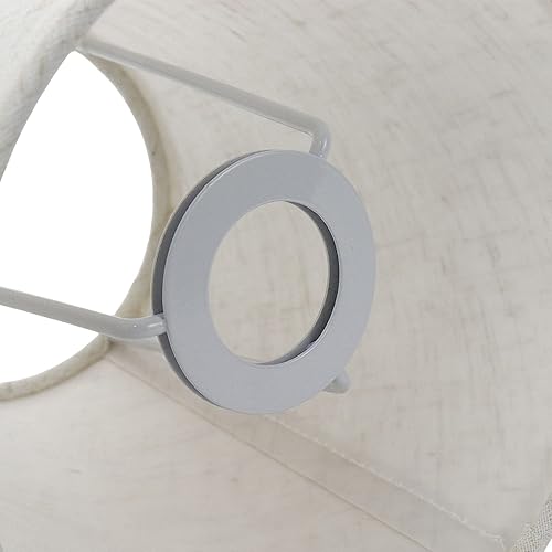 Miniatura 2 de Juego de 6 pantallas de araña de anillo, cortinas de lámpara de lino, juego de 6 pantallas de lámpara pequeñas para lámparas con soporte de arpas o