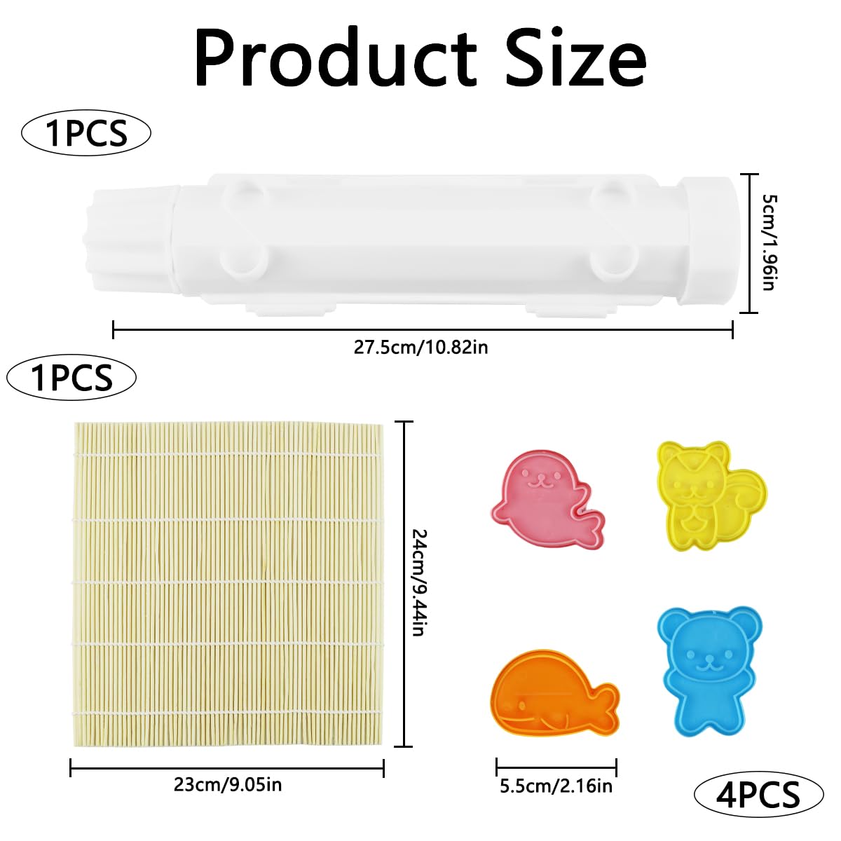 Kit Sushi Fai Da Te VicBou - Stampi E Tappetino Per Rotolare Sushi A Casa - Foto 10