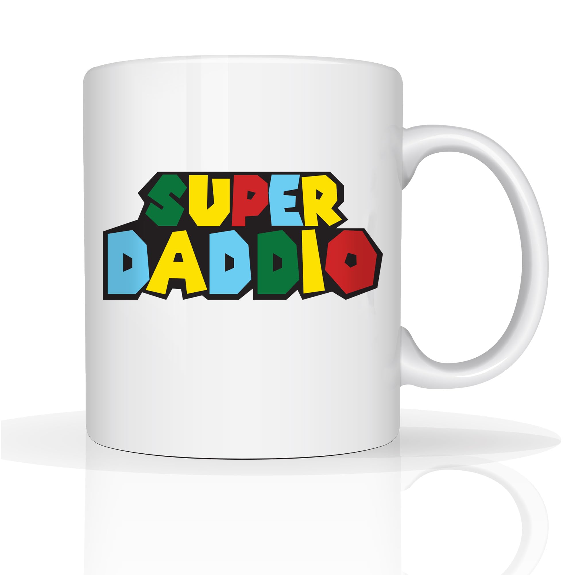 Star Online Super Daddio Dads Mug Gifts for Dad Fathers Day Mug from Daughter & Son Birthday Gift for Daddy 11oz Ceramic Coffee Mugs