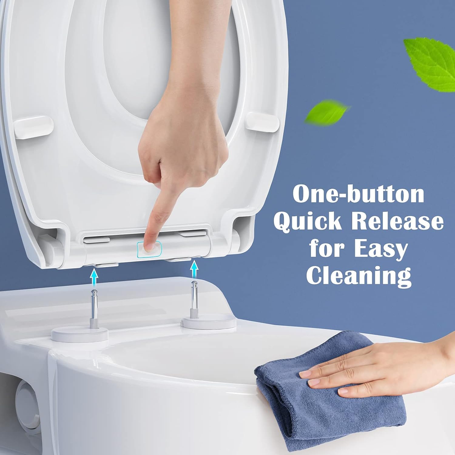 Ben Slim toiletbril incl. softclose en quickrelease glans wit