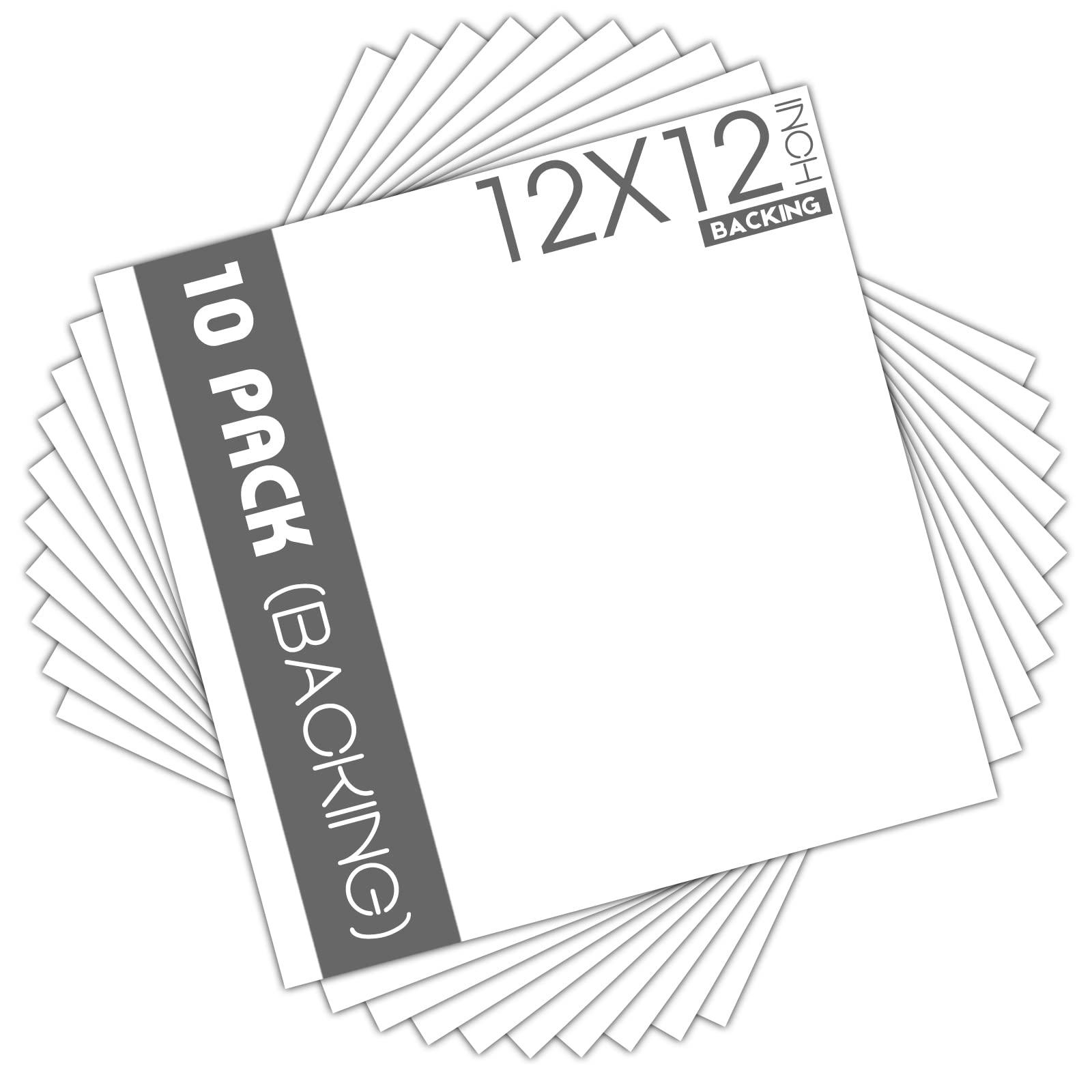 Centrum maty, 10 szt. 12 x 12 białych podkładów, karton do sztuki, nadruków, ramek, zdjęć i nie tylko