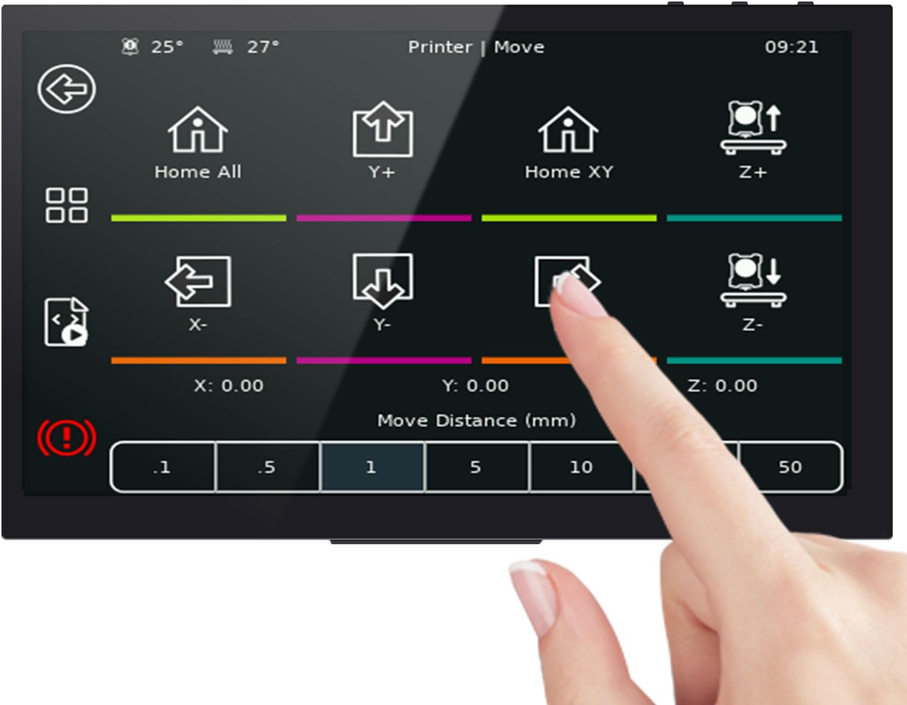 PI TFT50 V2.0 LCD Capacitive Touch Screen,Supports DSI Display Interface Direct Drive and 5 Points Touch