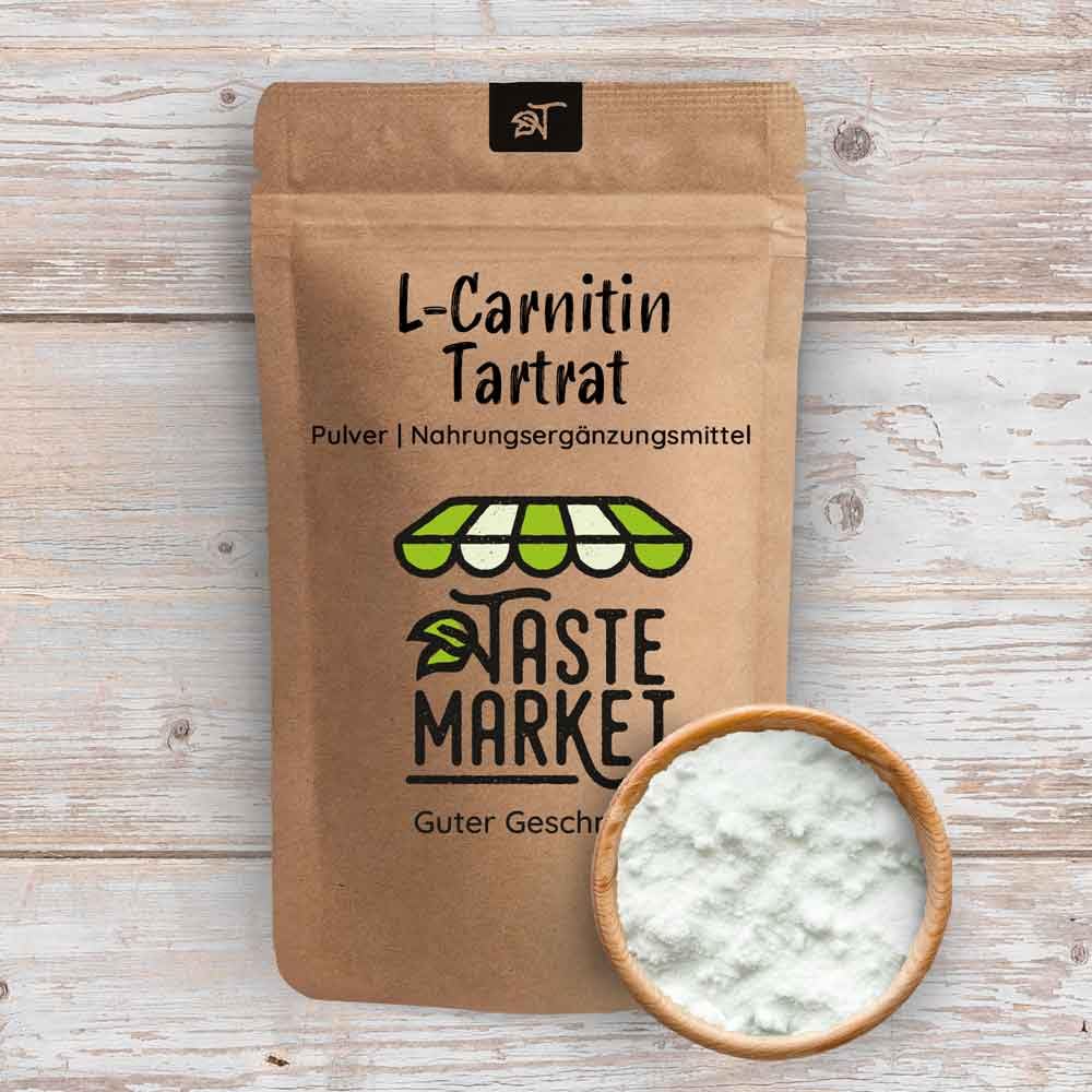 1 kg L-Carnitin Pulver ohne Zusätze | 100% L-Carnitin Tartrat | Carnitinpulver | Aminosäure