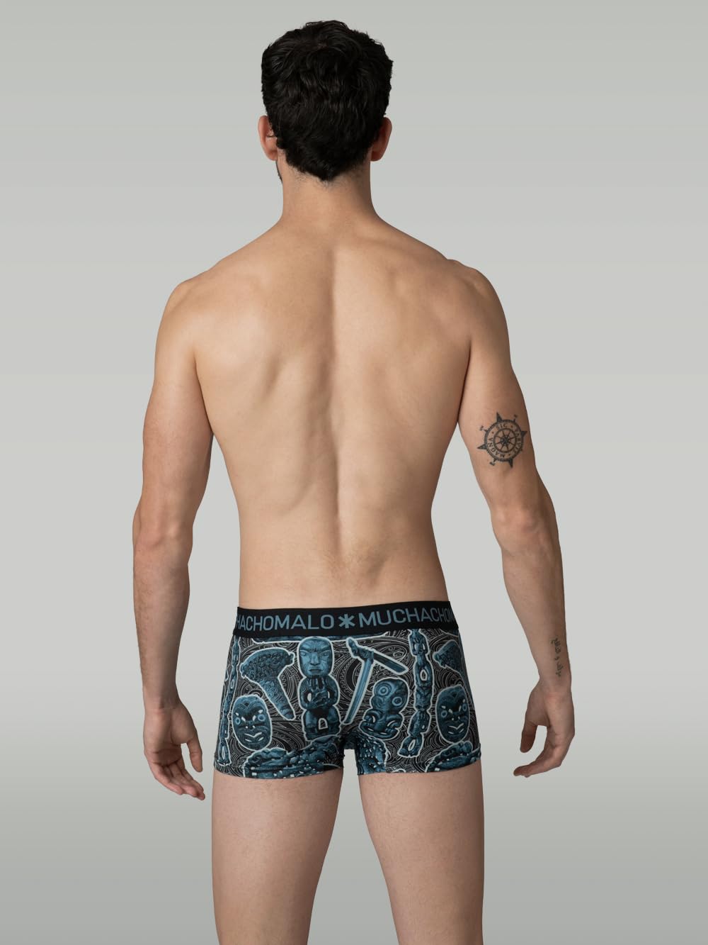 Muchachomalo Uomo Trunks 3-Pack, Fantasia, Cotone, Fascia Elastica