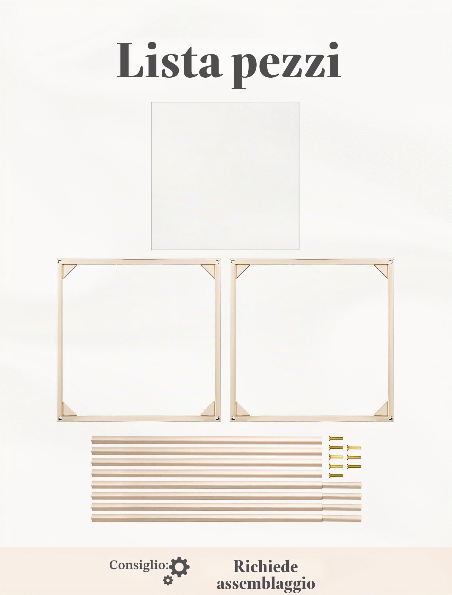 Portafiori Oro per Matrimoni con Pannello in Acrilico, 80cm, 2 Pcs | Colonna Geometrica in Metallo, Vaso Alto per Compleanni, Composizioni Floreali, Feste & Decorazioni per il Soggiorno