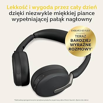 Jabra Evolve2 65 Flex ワイヤレス Jabra Evolve2 65 Flex zestaw słuchawkowy stereo z Bluetooth
