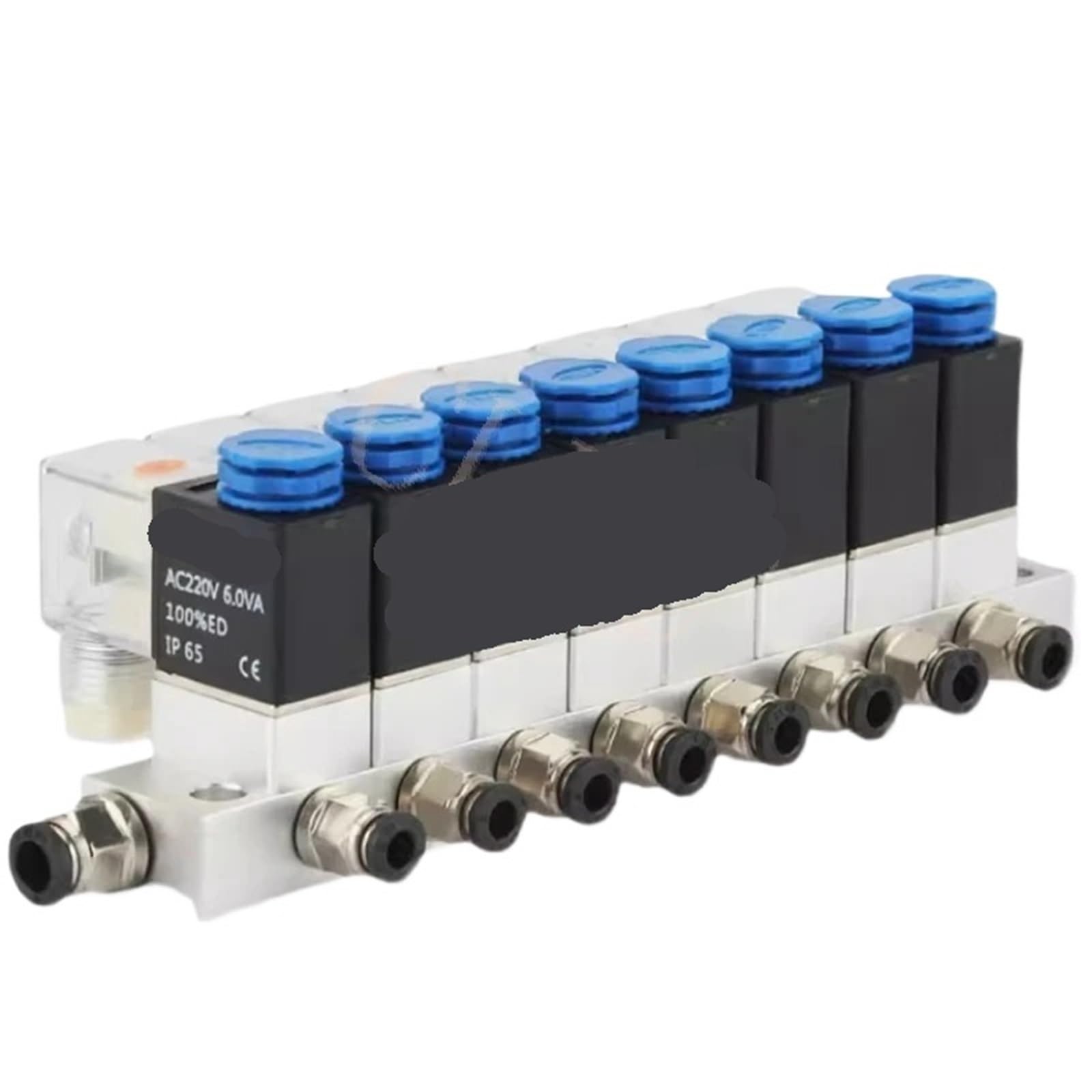1 válvula solenoide de colector combinada multivía 2V025, múltiple entrada y una salida, adecuada for usar con bombas(Three in one out)