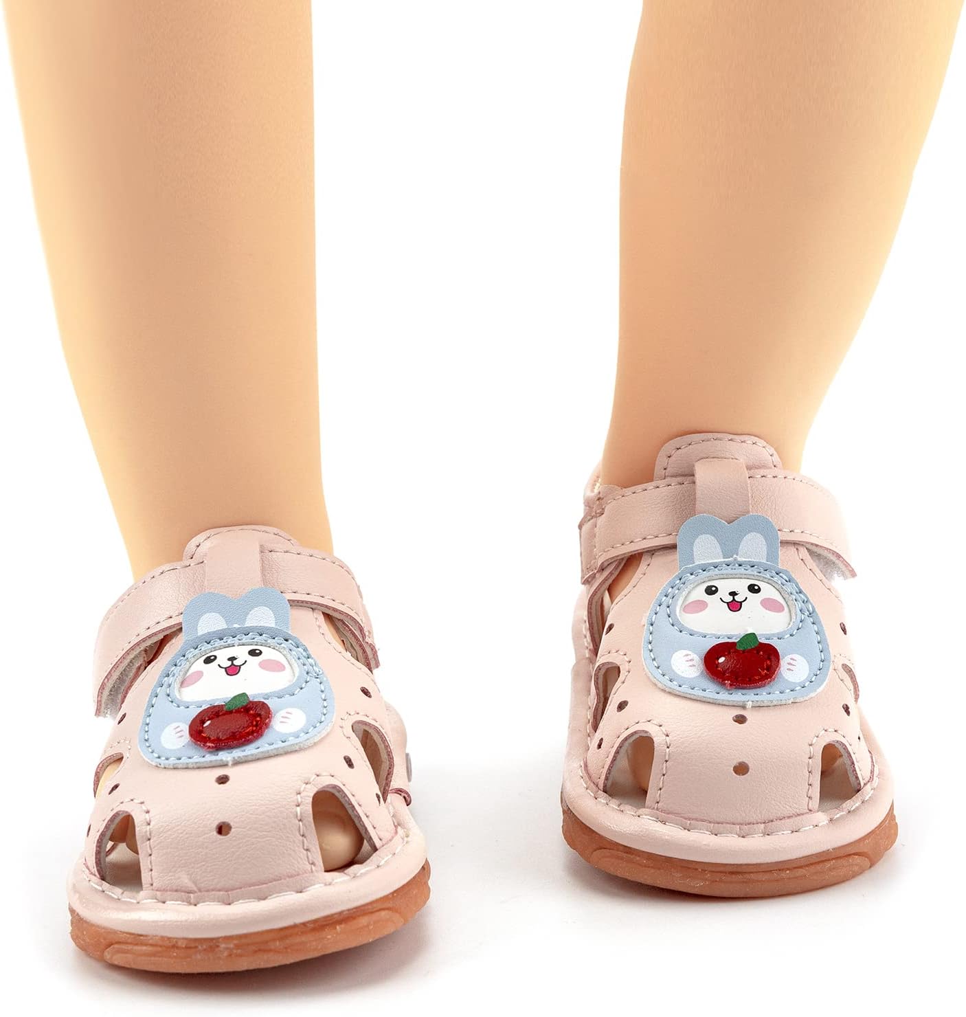 SOFMUO Baby Boys Girls Squeaky Sandals Non-Slip Soft Rubber Sole Closed Toe Infant Summer Outdoor Shoes Toddler First Walkers