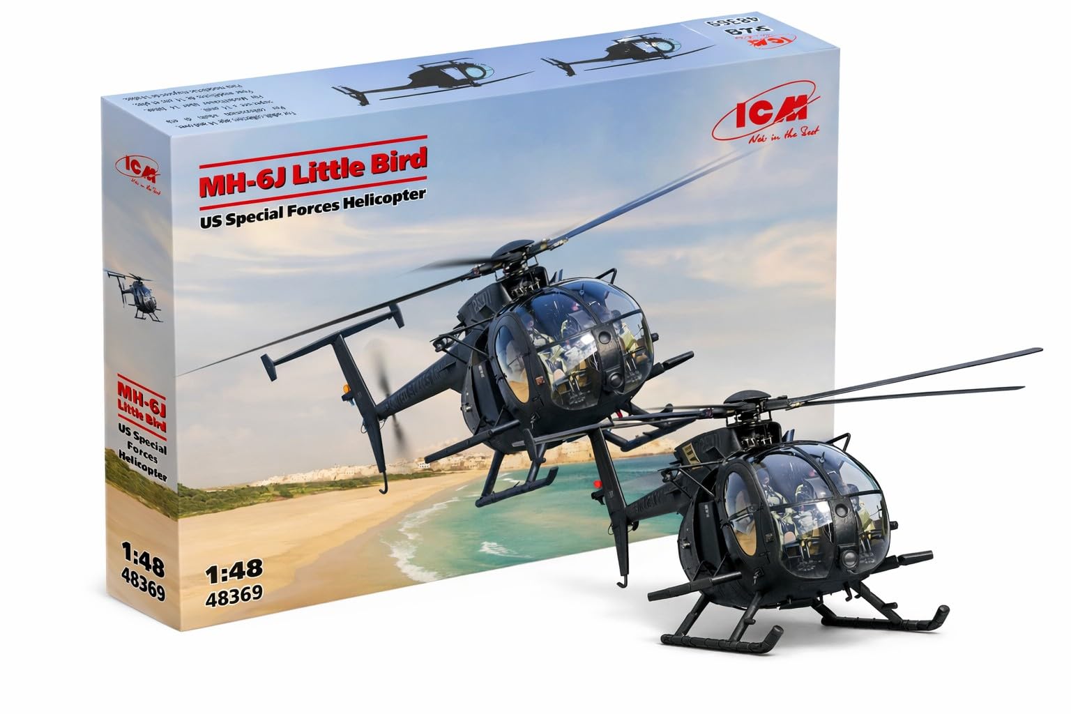 ICM 48369 - MH-6J Little Bird, US Special Forces Helicopter - Model Kit 1/48