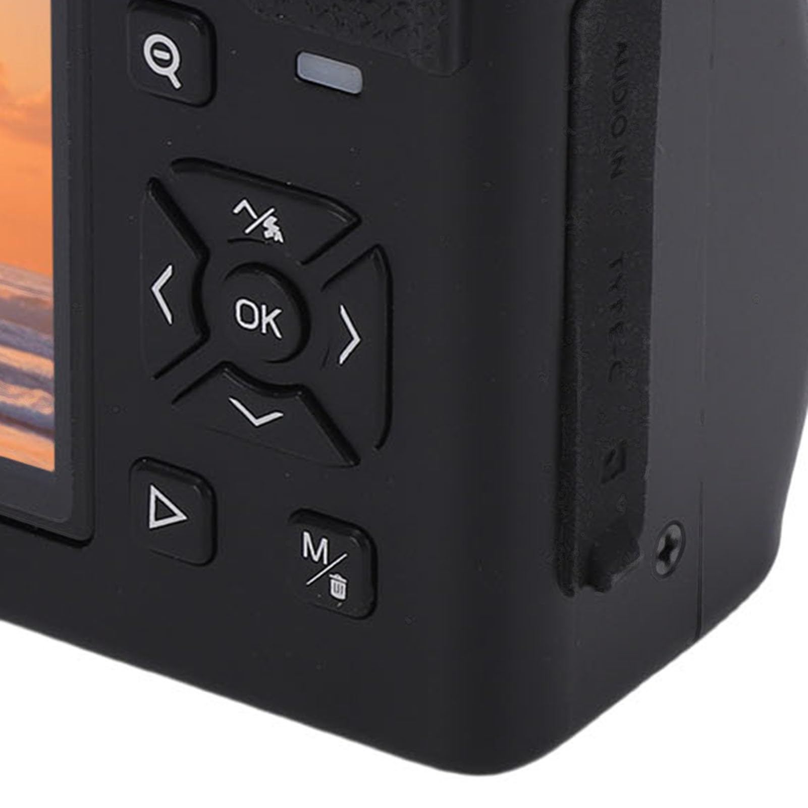 Fotocamera Digitale per Fotografia 5K 80MP HD Zoom 18X Messa a Fuoco Automatica Fotocamera Selfie a Doppio Schermo con Flash per Adolescenti Studenti in Viaggio