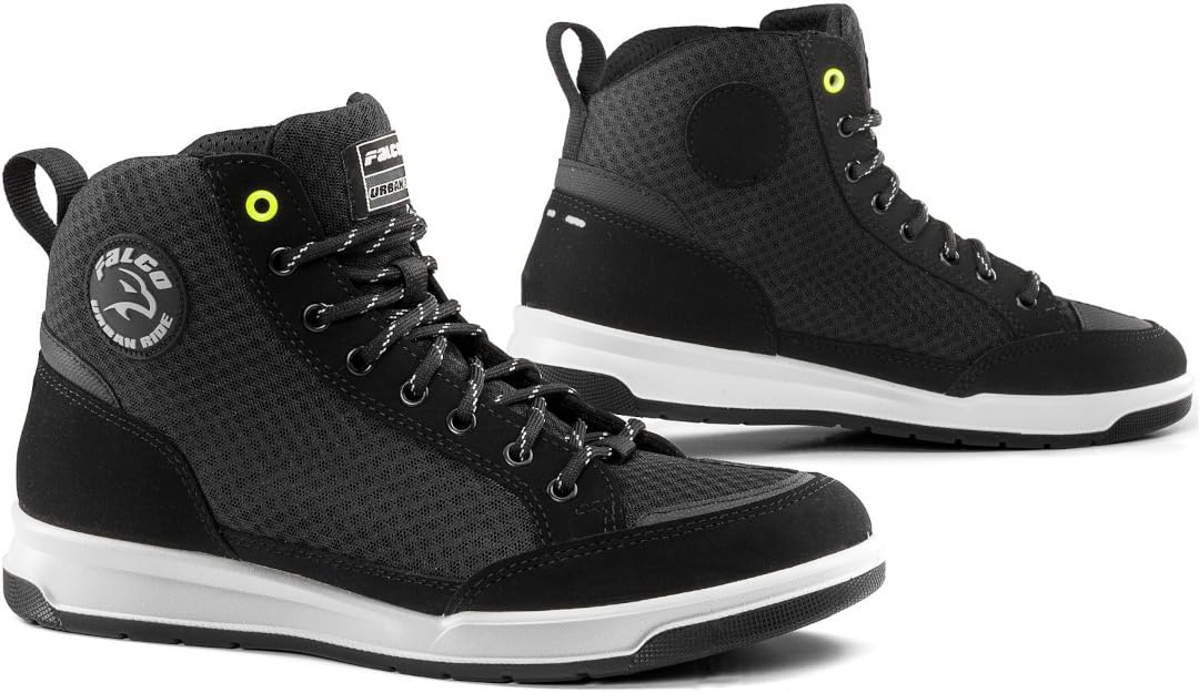 Falco Airforce Scarpe Moto (Black,44)