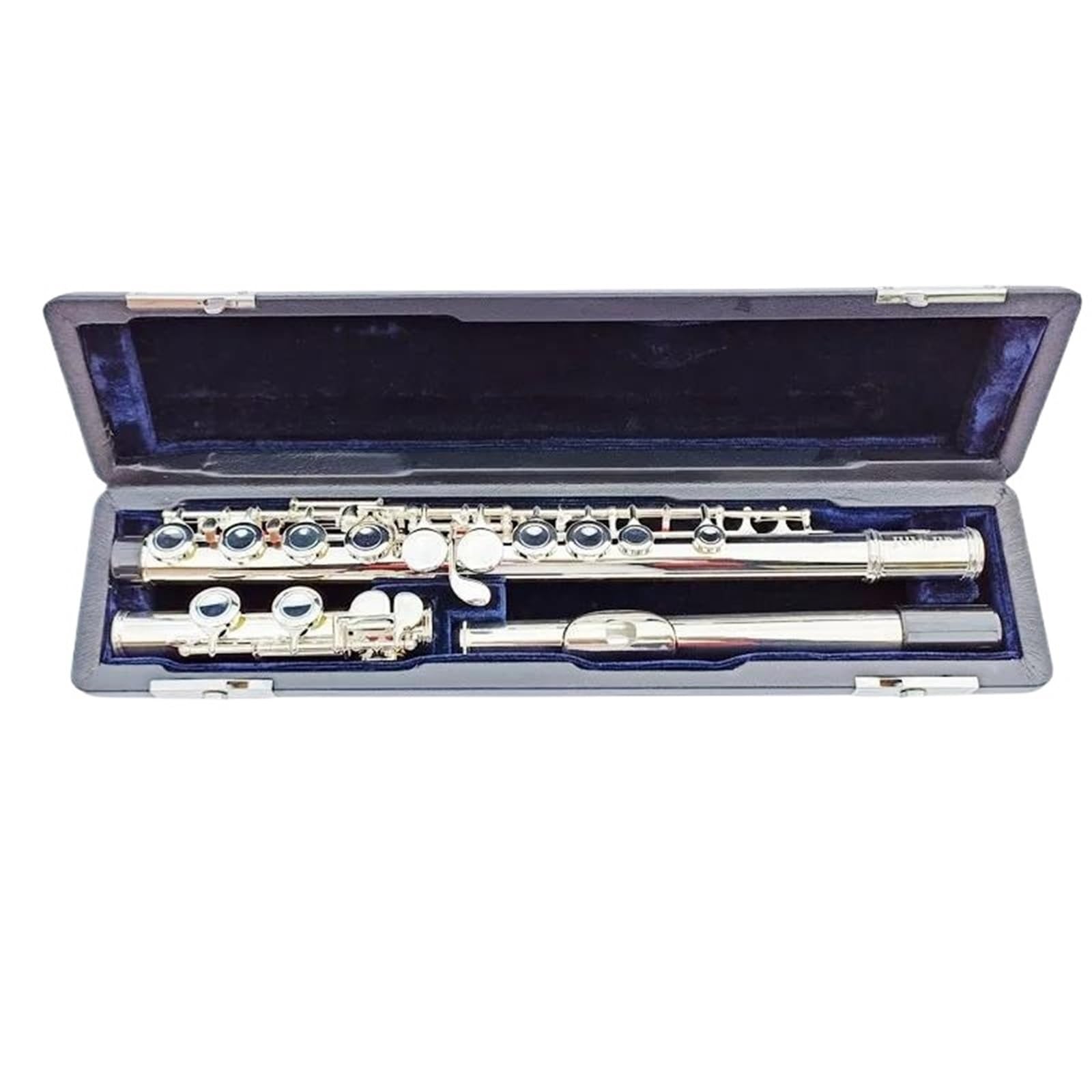 flet z zamkniętym otworem Flet 16 Otworów Zamknięty Flet Z Klawiszem C Miedzionikiel Srebrzysty Flet Poprzeczny Instrumentos Musicales Dla Początkujących