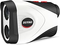 PinYuan Golf Rangefinder with Slope: 1200 Yards Laser, 7X Magnification, Flag Lock Vibration, Rechargeable Magnetic Range Finder