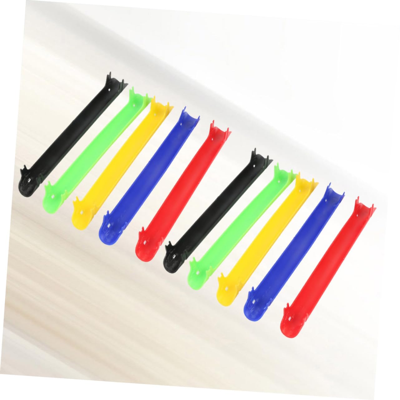 Mikikit 10Pcs Bike Chain Protector Stickers Durable Chainstay Protection for Mountain and Road Bikes Random Colors Easy Application and Cleaning Design