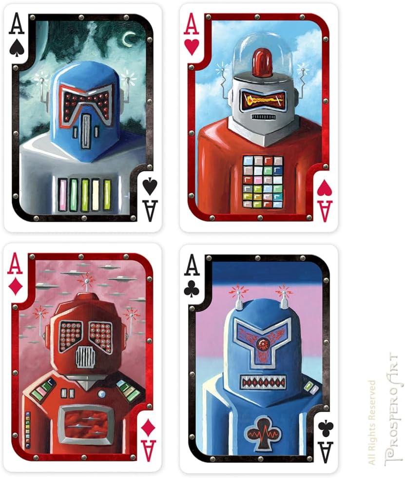 Prospero Art Robot Playing Cards