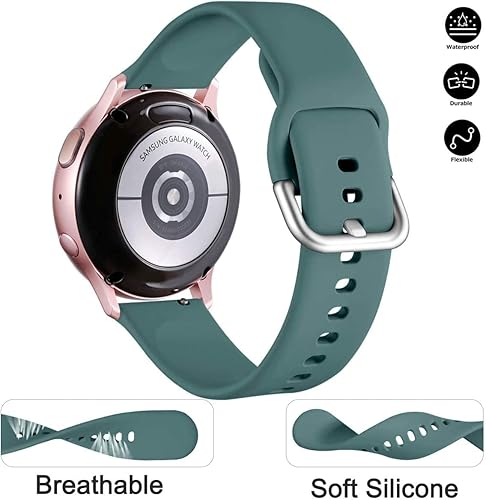 Miniatura 6 de Lerobo - Bandas compatibles con Samsung Galaxy Watch ActiveActive 2 de 1.57 y 1.73 pulgadasGalaxy Watch 1.65 pulgadas. Correa de reloj para mujeres