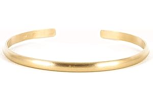 Wide Matte Gold Cuff Bracelet for Women Costume Jewelry