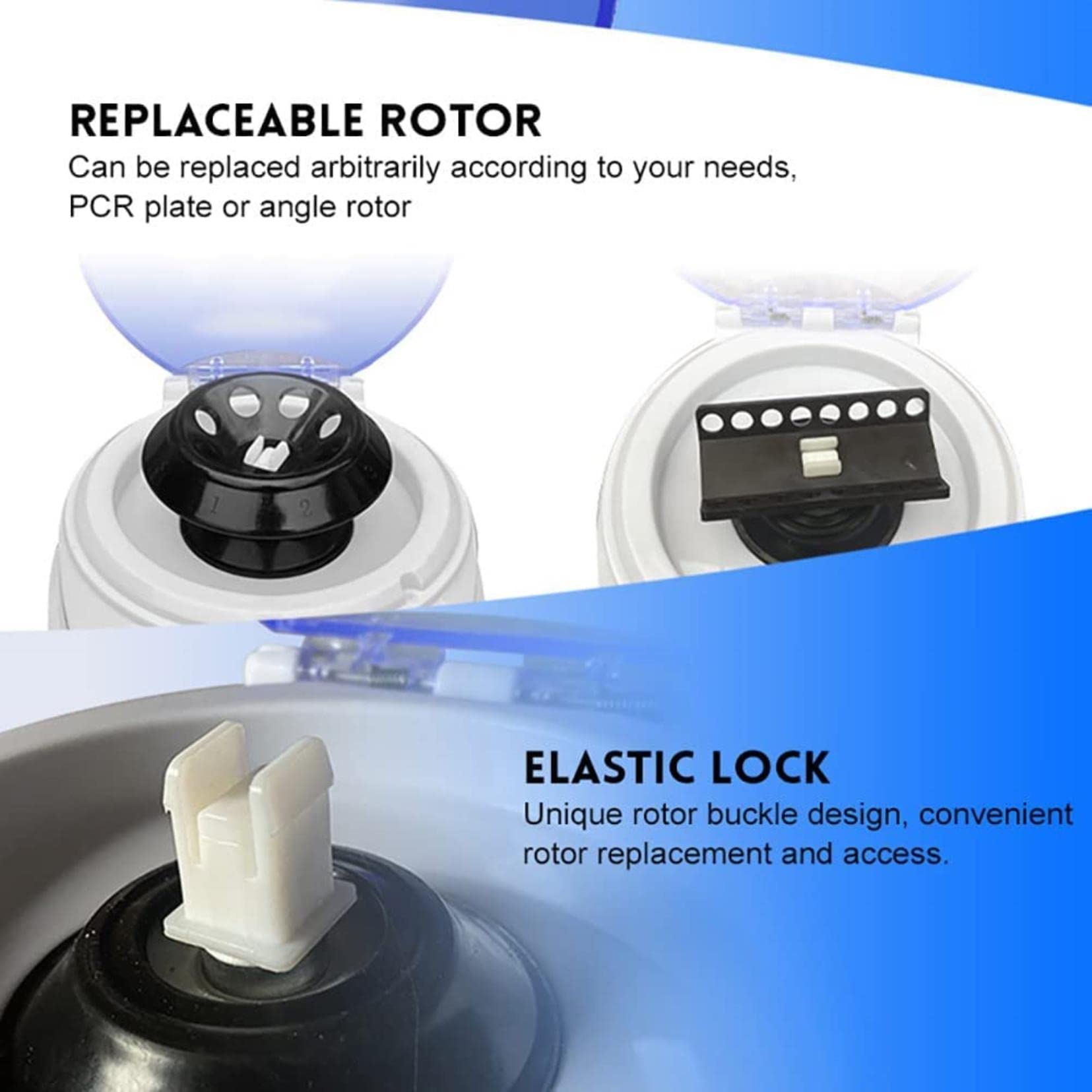Centrifugeuse De Laboratoire éLectrique, 4000 TR/Min 7000 TR/Min 12000 TR/Min Mini Centrifugeuse De Sang LCD, Centrifugeuse à Grande Vitesse Beauty Fat PRP Lasma, 0-99,99 Minutes,7000rpm