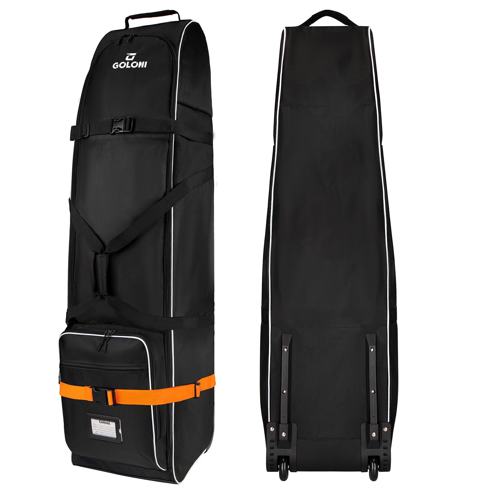(Similar to photo)Goloni Golf Travel Bag with Wheels, Golf Travel Case for Airlines, 900D Heavy Duty Oxford Wear-Resistant Soft-Sided