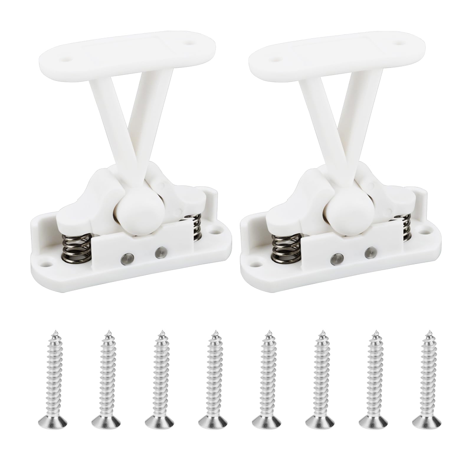 LT Easiyl 2 PCs RV Door Retainer Catch T Type RV Door Stop Compatible with Elddis Compatible with Coachman CDR6 75x71x57mm Hole Center Spacing 60mm/40mm