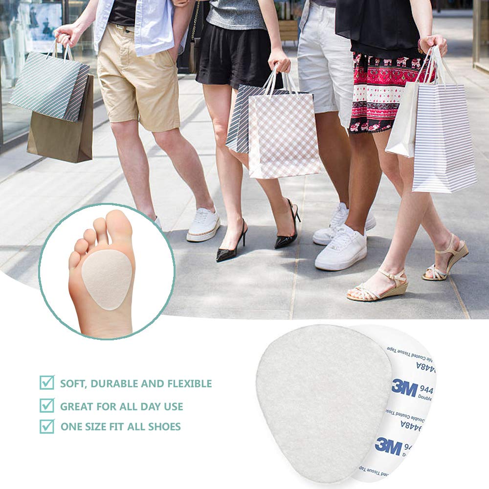 Buy 12Pack Metatarsal Foot Pads for Pain Relief 1/4” Thick, Ball of Foot Cushions for Women