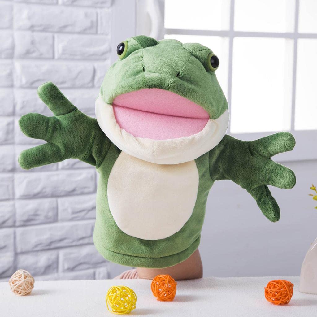 kowaku 2 Piezas Títere de Mano Animal Juguete Creativo Juguete para Juego de Representación para Niños Material Suave Adecuado para Actividades Educativas, Los 28x16cm