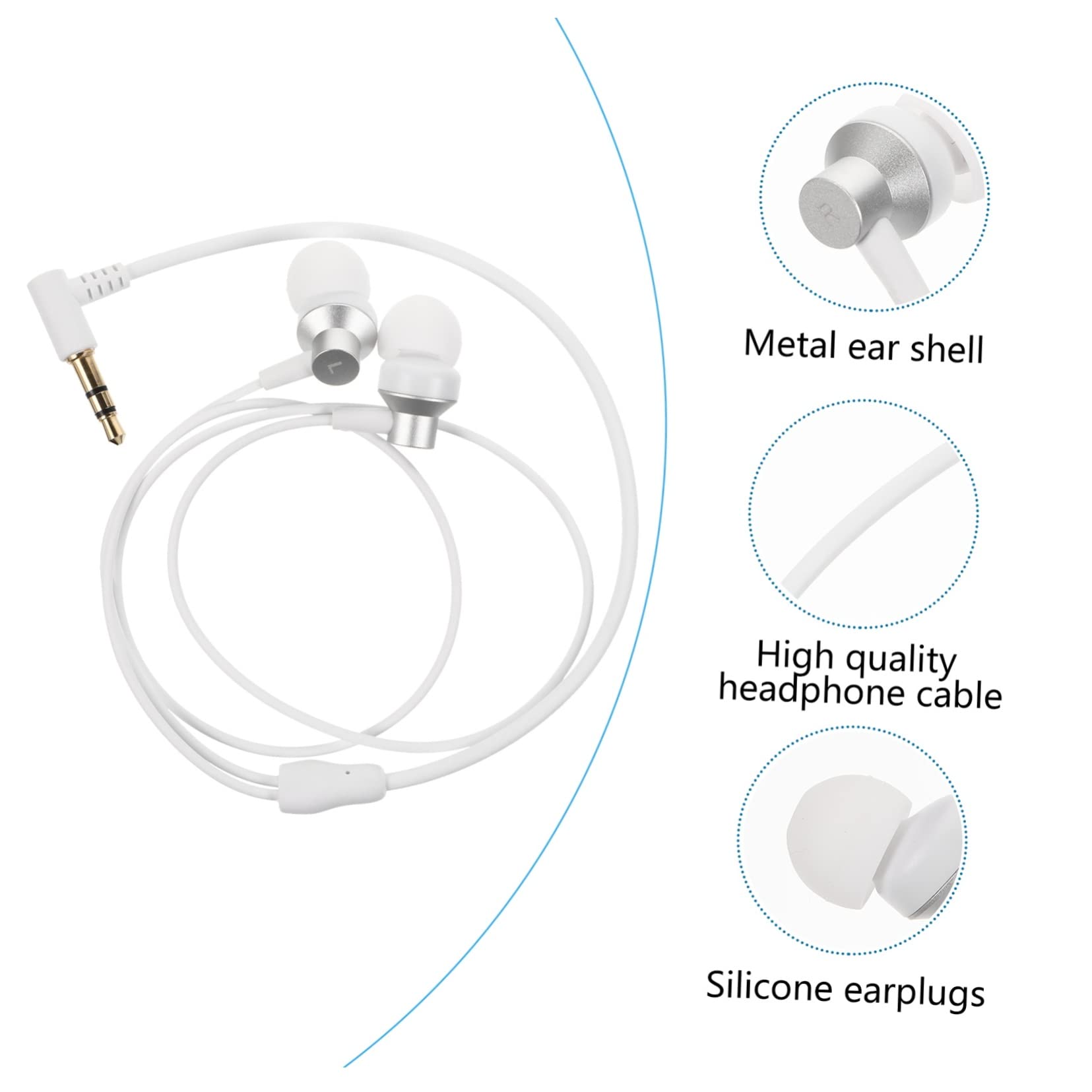 DOITOOL 2pezzi Cuffie In-ear Pratiche Compatibili Auricolari Per Vr Glasses Design e Materiali Resistenti Per