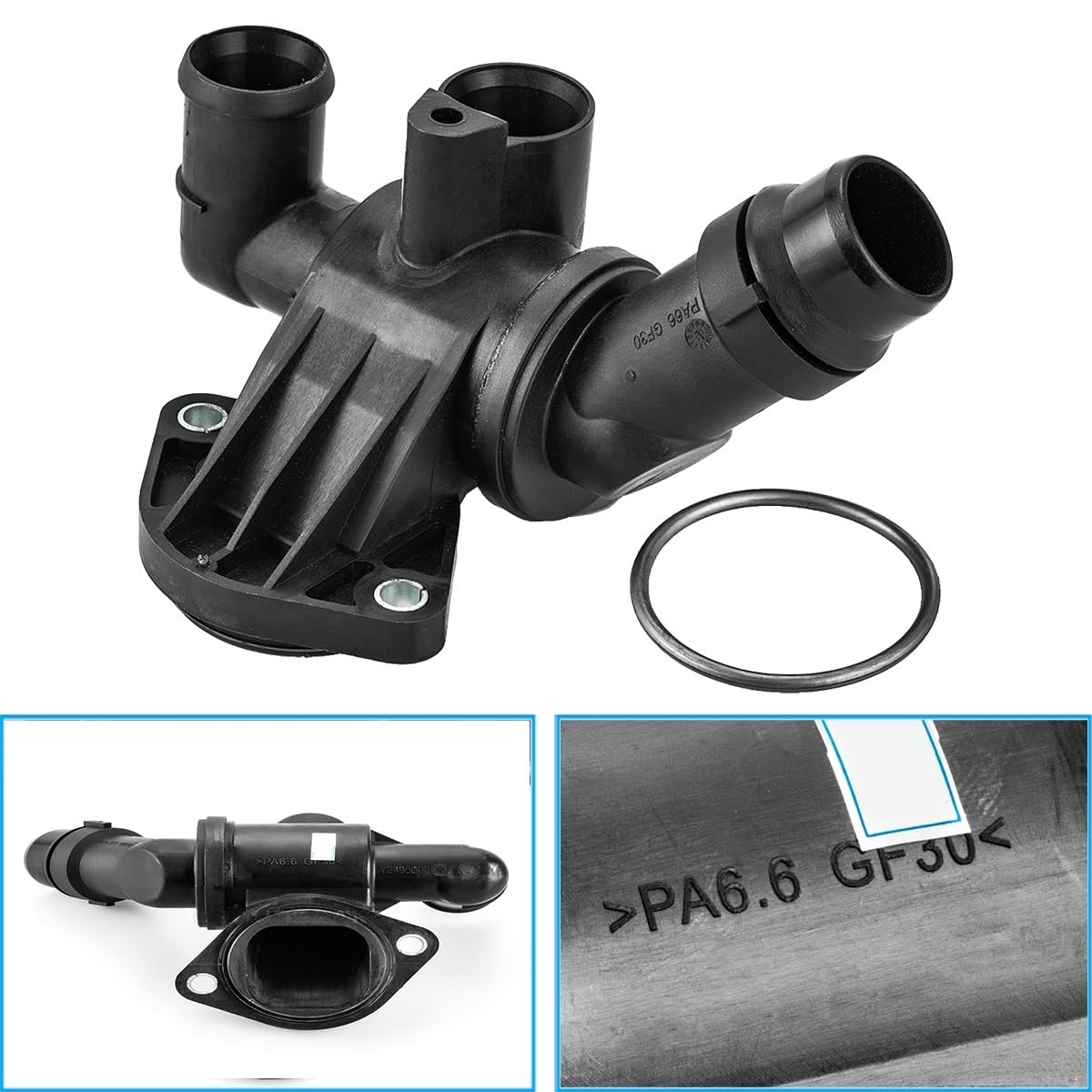 Obudowa termostatu z czujnikiem 06D121111G OEM 2.0 pasuje do AUDI A4 B7 2004-09, A6 C6 2005-11, TT 2006-10, pasuje do SEAT Exeo 2009-13 Termostat