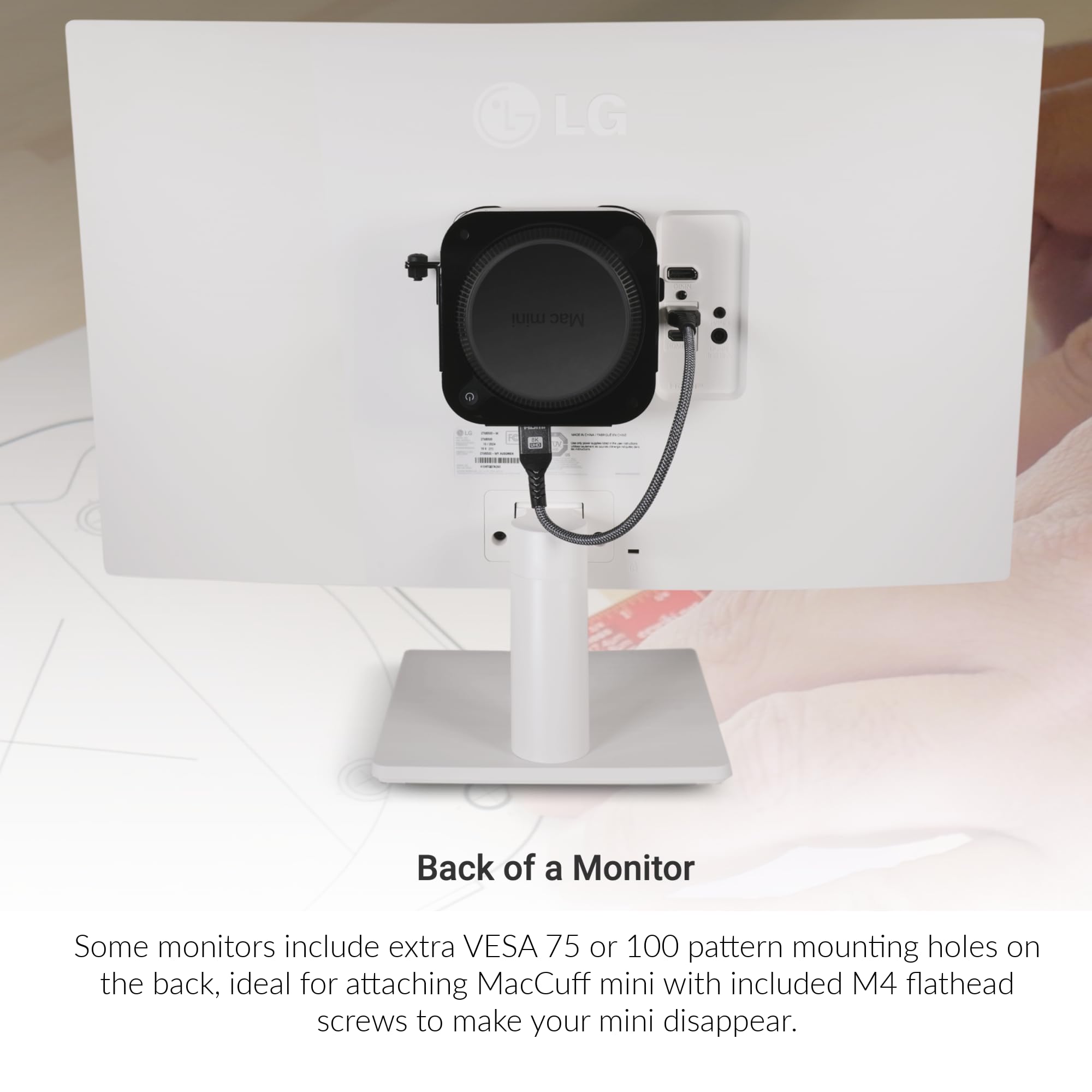 Supporto Di Sicurezza E Bloccaggio Macloks Per Mac Mini M4 2024 - Staffa VESA In Alluminio, Con Serratura A Chiave