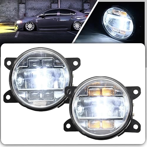 Conjunto de luces LED de conducción antiniebla para Subaru BRZ WRX STI Impreza Legacy Outback Forester Crosstrek Switchback - Kit de lámparas de