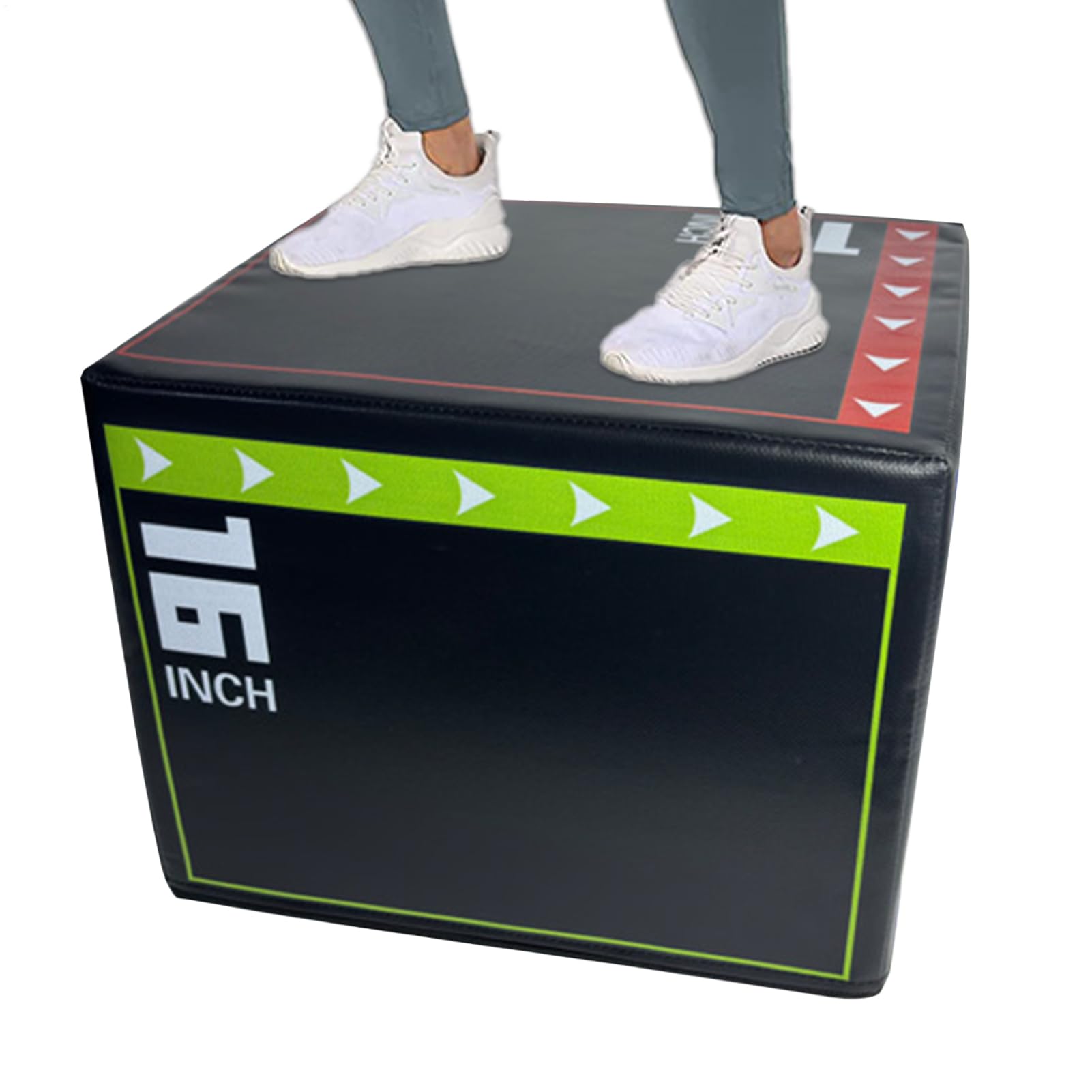 Caja de salto pliométrica - Caja de entrenamiento de salto, caja de fitness | Herramienta de entrenamiento antideslizante a prueba de golpes para entrenamiento de gimnasio en casa, entrenamiento