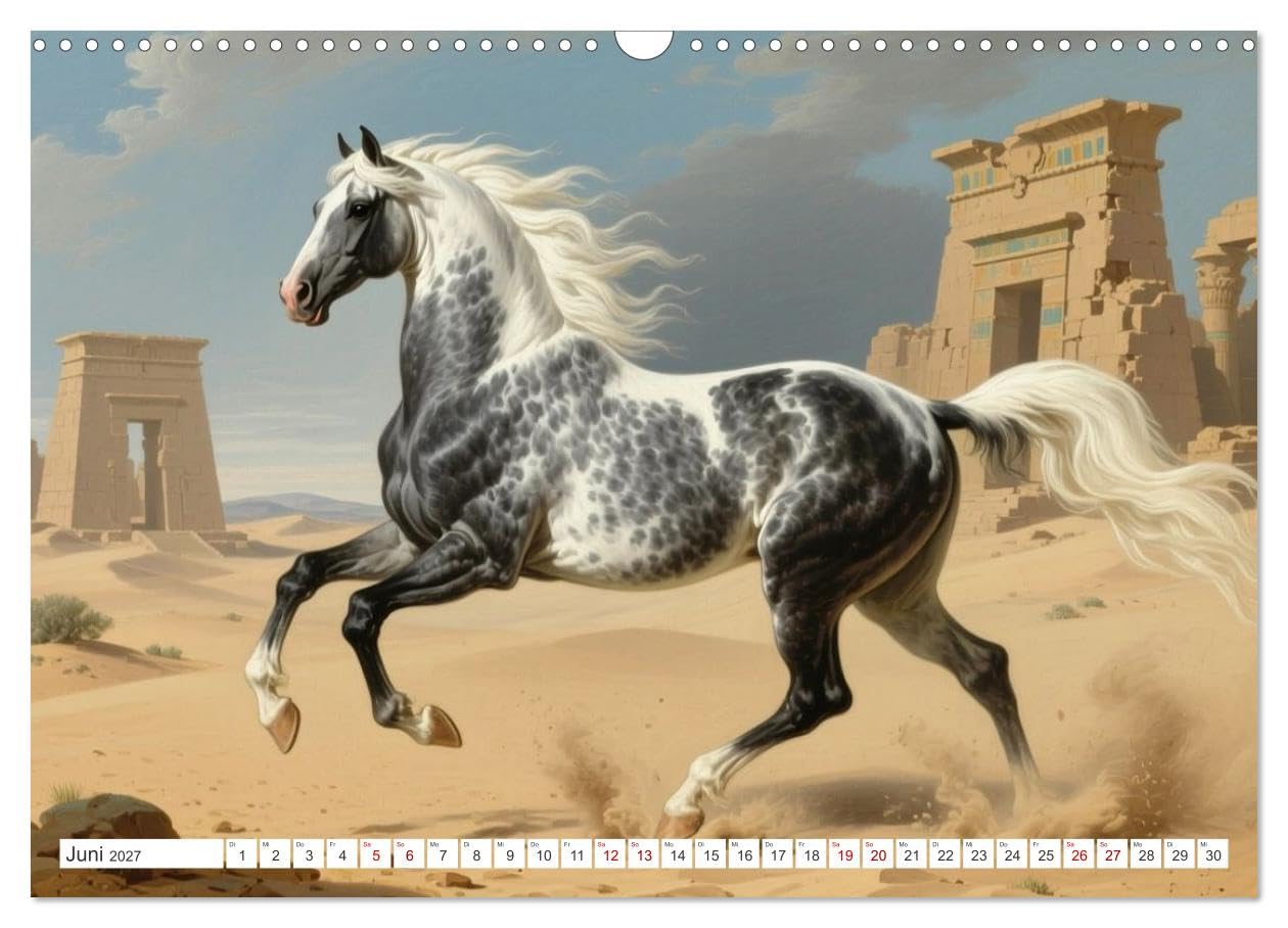Pferdegemälde, inspiriert von den Alten Meistern (Wandkalender 2027 DIN A3 quer), CALVENDO Monatskalender: Pferdebilder im Stil alter Ölgemälde (CALVENDO Tiere)