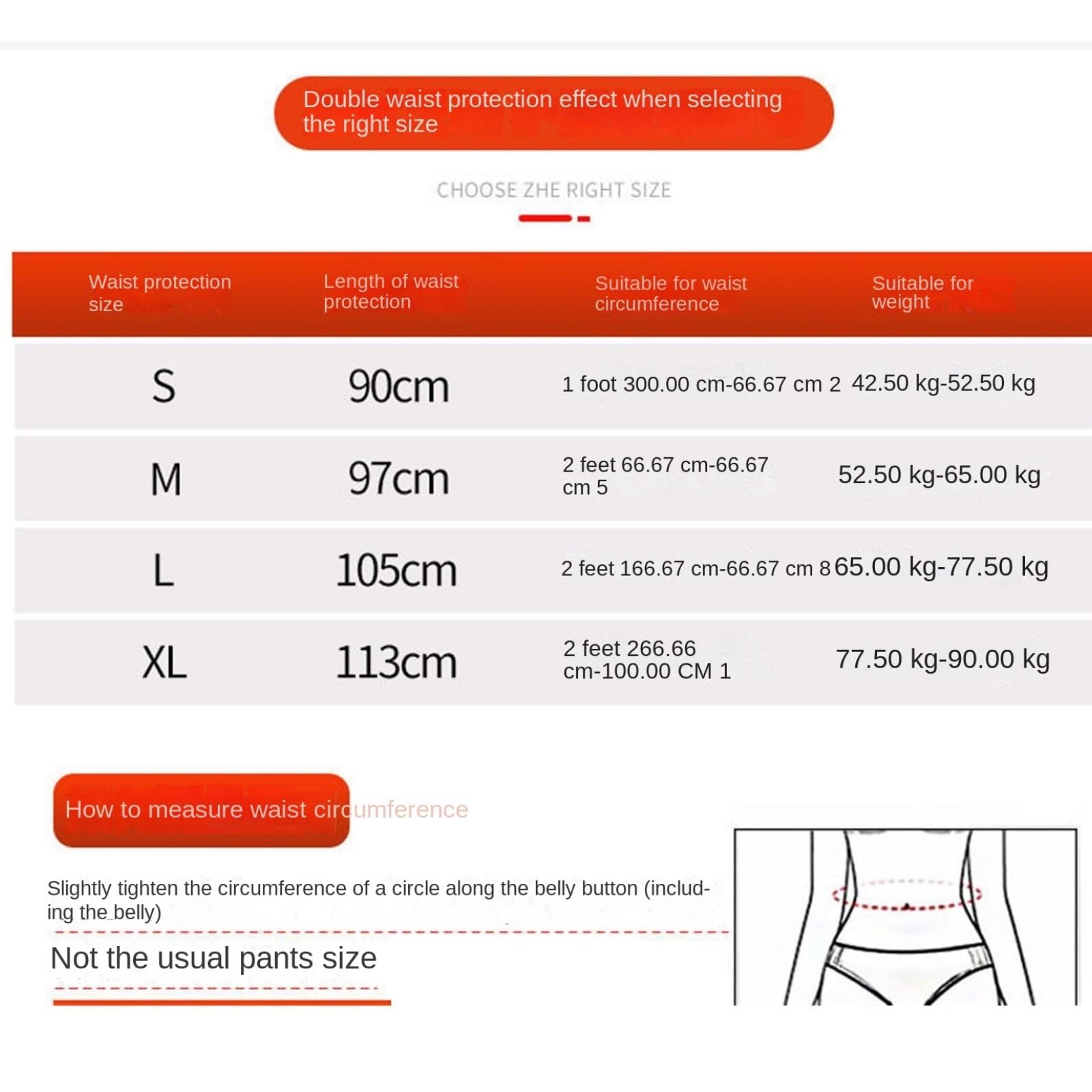 Rückenstützgürtel Leicht Taillenstützgürtel, warme Taille, Fitness-Übung, Schlankheitsgürtel Atmungsaktiv(L)