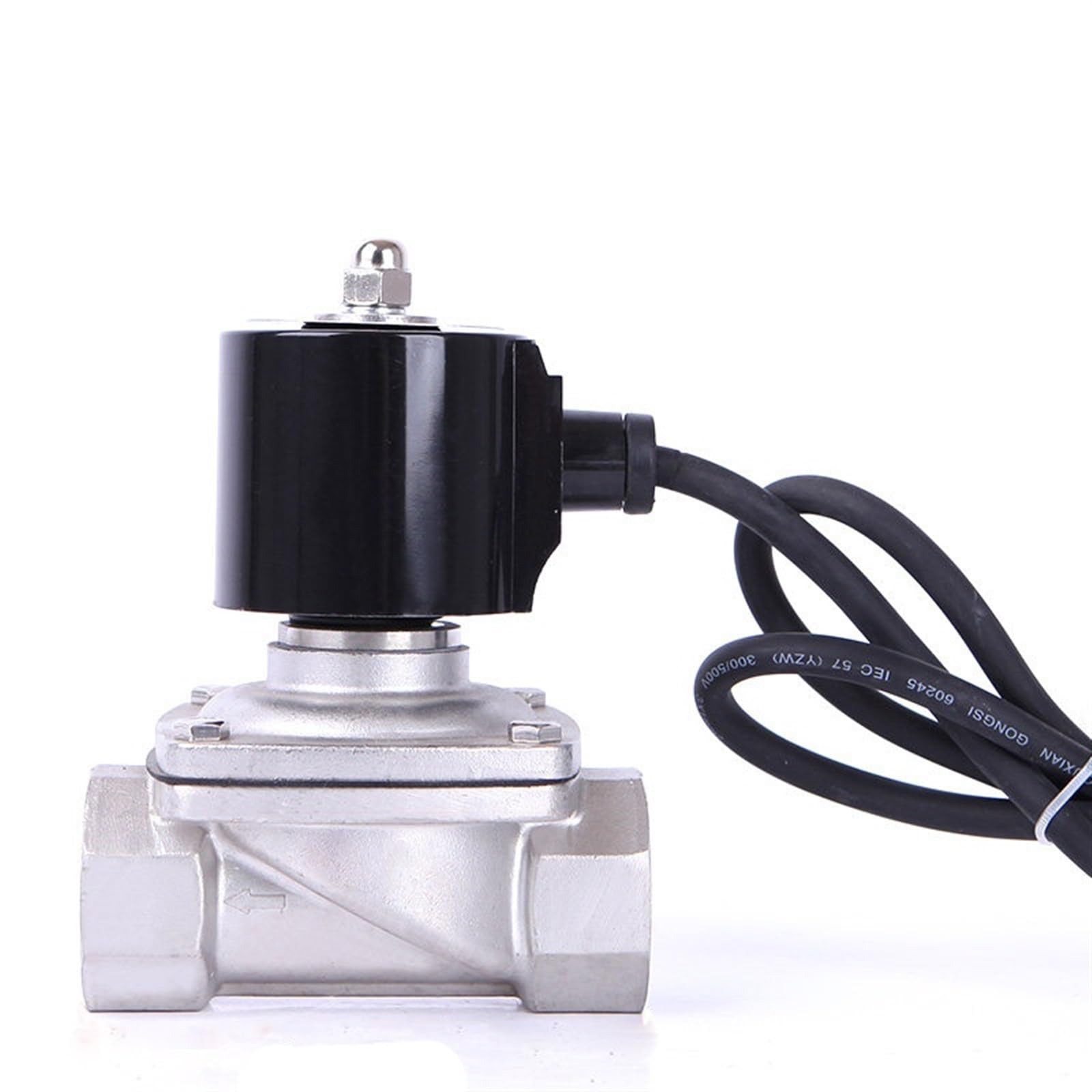 Électrovanne 1-1/4 pouce en acier inoxydable normalement fermée 24VAC IP68