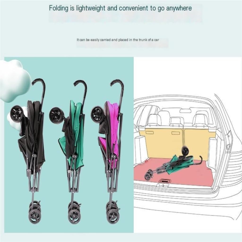 Pet Strollers Outdoor Pet Stroller, Dog and Cat Stroller, Portable Outdoor Stroller, Small and Medium-Sized Stroller Pet Stroller Medium(Green)