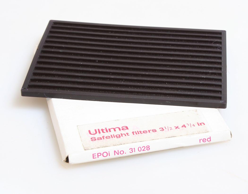 DARKROOM SAFELIGHT FILTER, RED, 3 1/2 X 4 3/4 INCHES Electronics