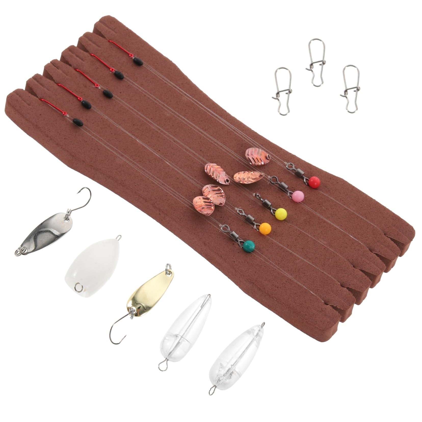 SUPVOX 4juegos Señuelos De Cucharilla para Pesca De Trucha Kit Completo Color y Accesorios para Pesca Agua